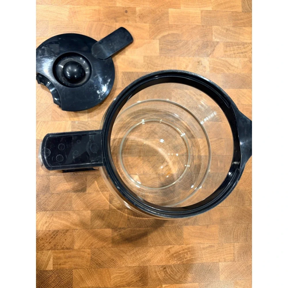 Cuisinart Coffee Carafe 14 Cup Clear Black Replacement Glass Pot